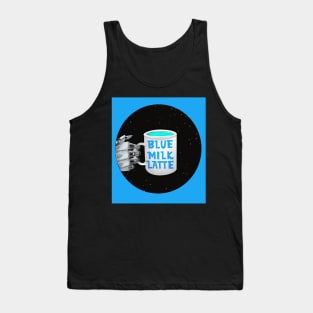 Blue Milk Latte Logo Tank Top